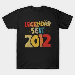 Legendär Seit 2012 - Geburtstags, Jungen Mädchen T-Shirt